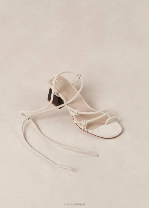 femmes Ivoire P64N239 Alohas goldie - sandales en cuir blanc