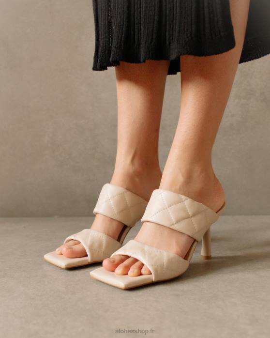 femmes Ivoire P64N588 Alohas conner - sandales en cuir blanc