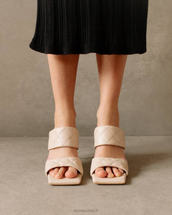 femmes Ivoire P64N588 Alohas conner - sandales en cuir blanc