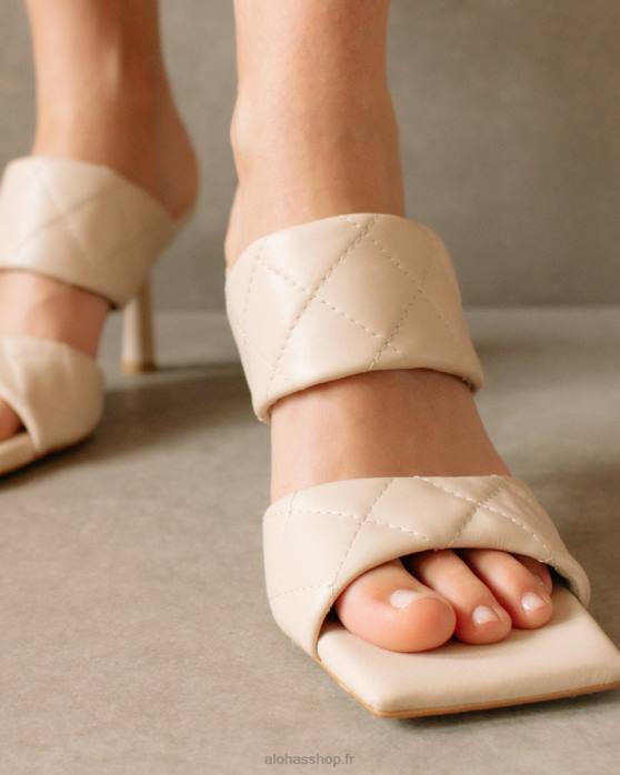 femmes Ivoire P64N588 Alohas conner - sandales en cuir blanc