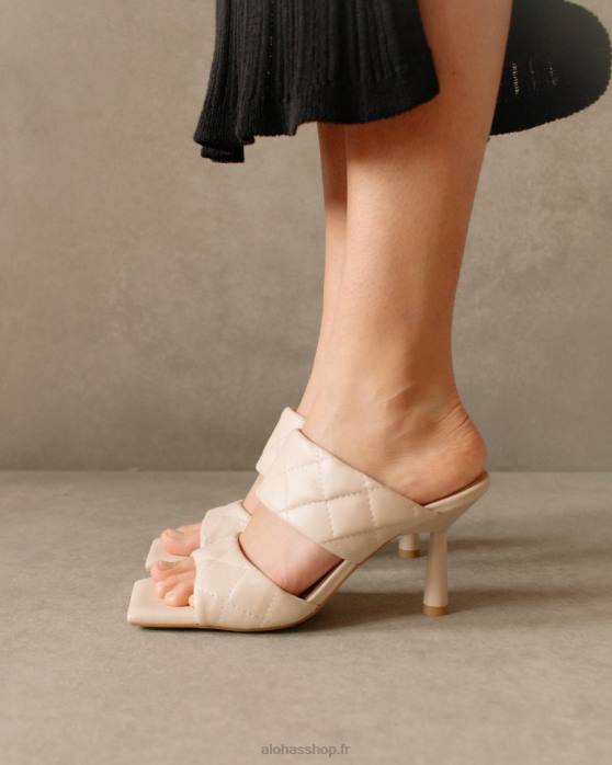 femmes Ivoire P64N588 Alohas conner - sandales en cuir blanc