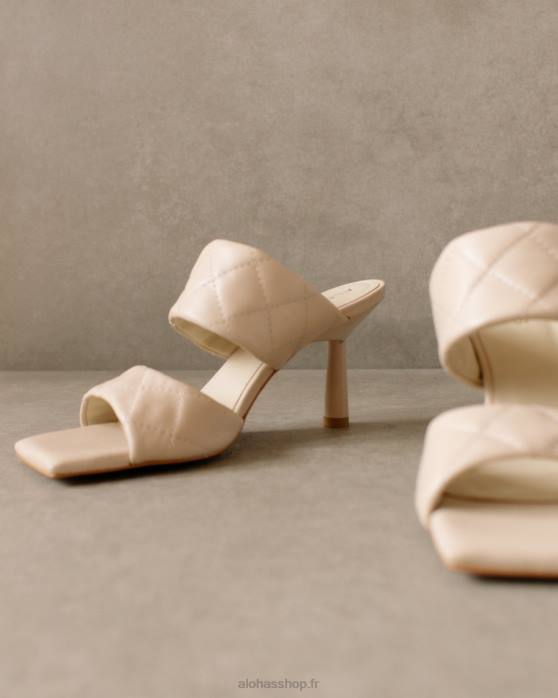femmes Ivoire P64N588 Alohas conner - sandales en cuir blanc