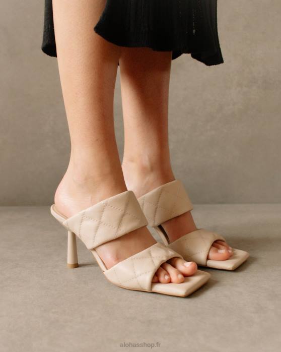 femmes Ivoire P64N588 Alohas conner - sandales en cuir blanc