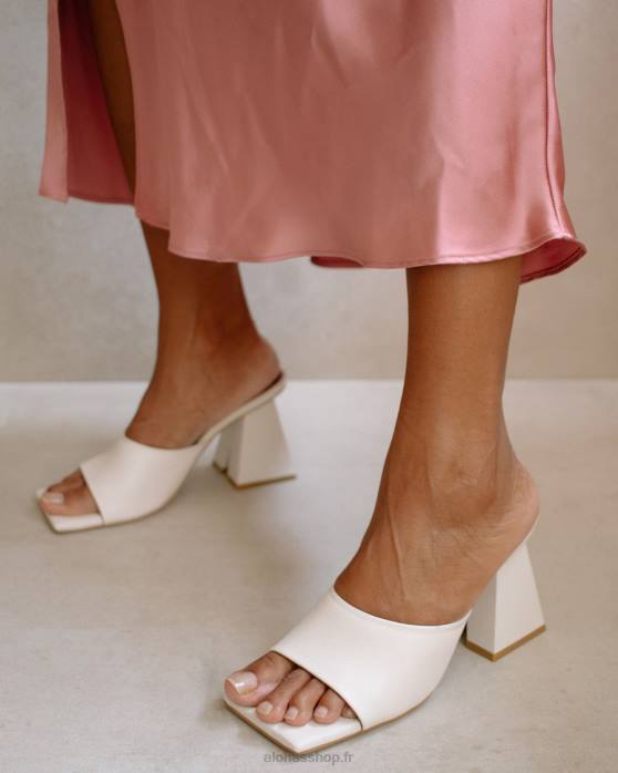 femmes blanc P64N489 Alohas dune - sandales en cuir blanc