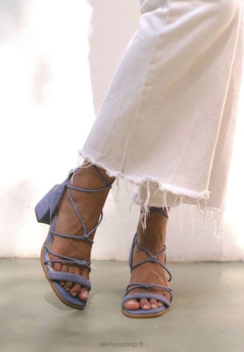 femmes jasmin violet P64N175 Alohas sophie - sandales en daim violet