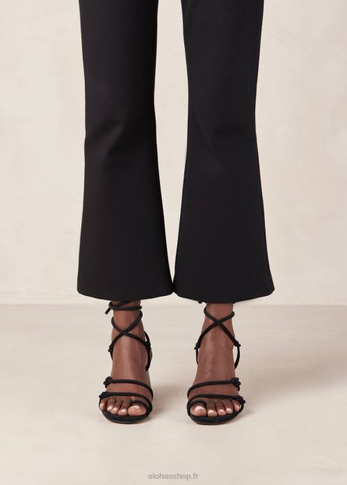 femmes noir P64N240 Alohas goldie - sandales en cuir noir