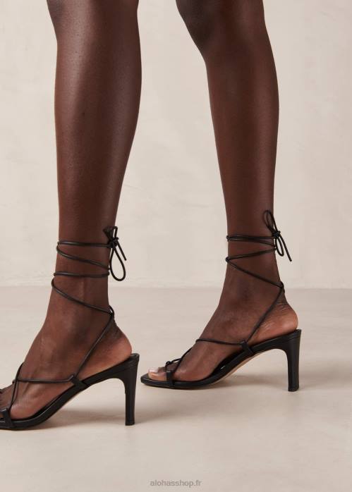 femmes noir P64N296 Alohas bellini - sandales en cuir noir