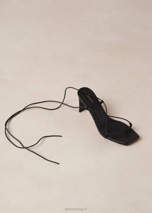femmes noir P64N296 Alohas bellini - sandales en cuir noir