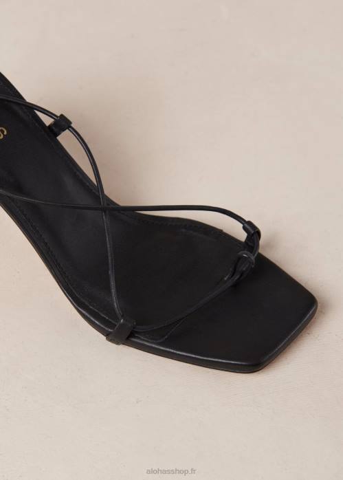 femmes noir P64N296 Alohas bellini - sandales en cuir noir