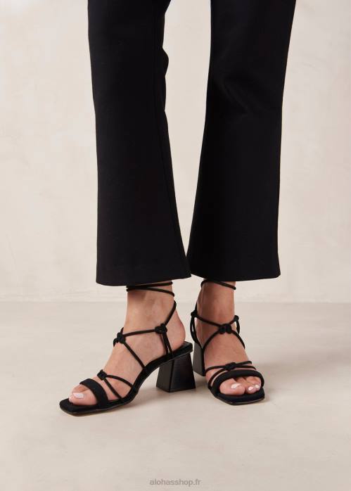 femmes noir P64N321 Alohas icicle - sandales en daim noir