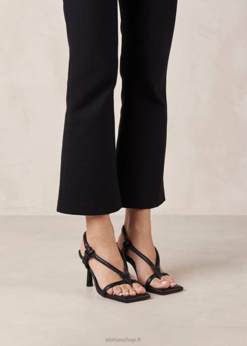 femmes noir P64N426 Alohas sheila - sandales en cuir noir