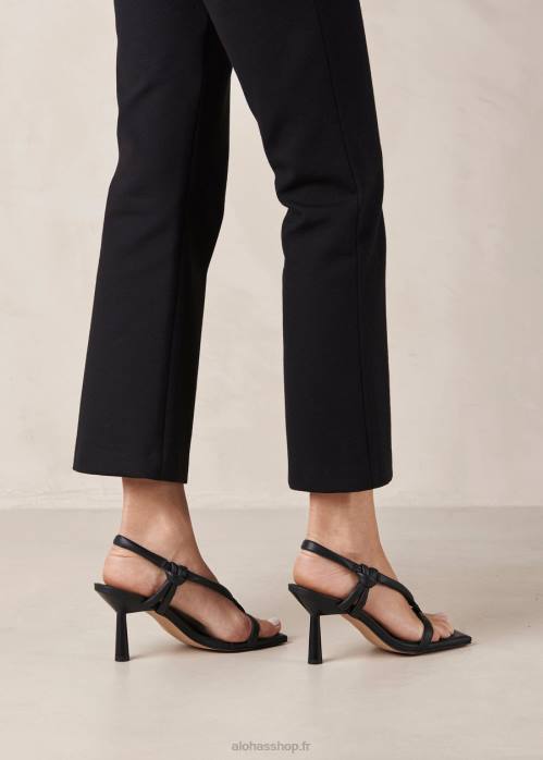 femmes noir P64N426 Alohas sheila - sandales en cuir noir