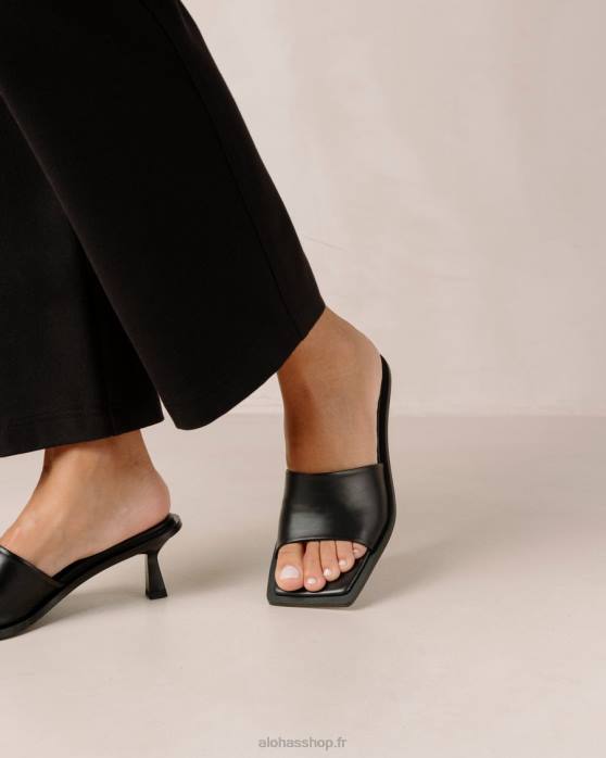 femmes noir P64N589 Alohas daphné - sandales en cuir noir
