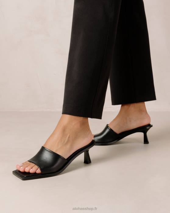 femmes noir P64N589 Alohas daphné - sandales en cuir noir