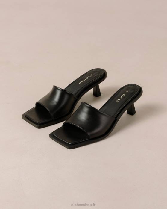 femmes noir P64N589 Alohas daphné - sandales en cuir noir