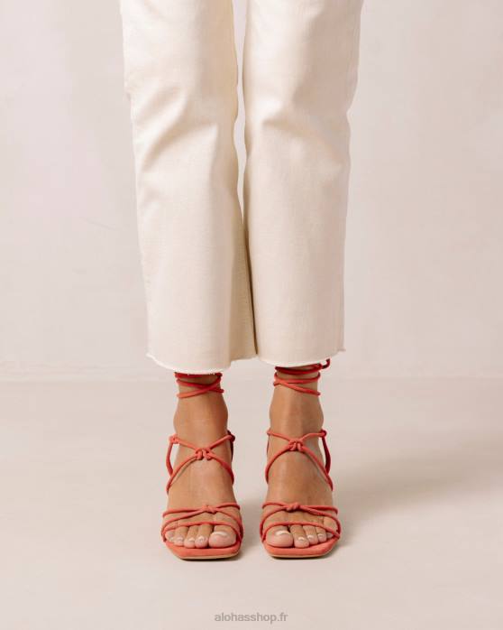 femmes orange P64N168 Alohas paloma - sandales en daim orange