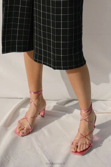 femmes rose P64N298 Alohas bellini - sandales en cuir rose