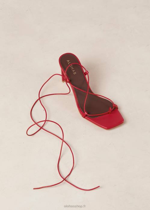 femmes rouge P64N297 Alohas bellini - sandales en cuir rouge