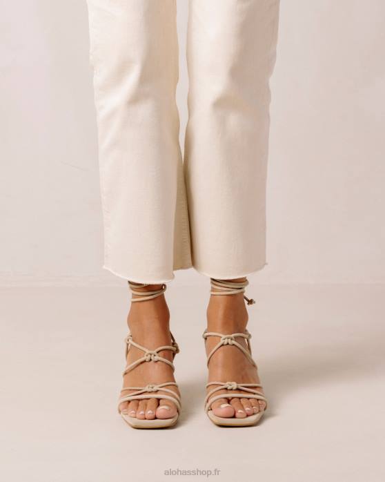 femmes sable P64N167 Alohas paloma - sandales en daim beige