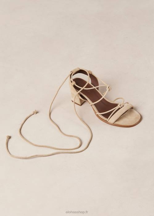 femmes sable P64N172 Alohas sophie - sandales en daim beige