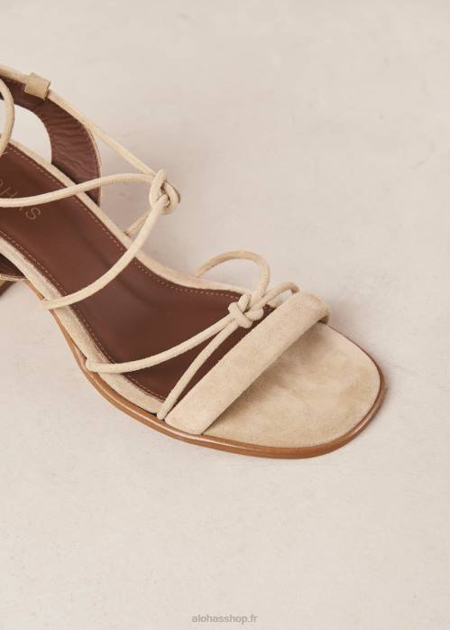 femmes sable P64N172 Alohas sophie - sandales en daim beige