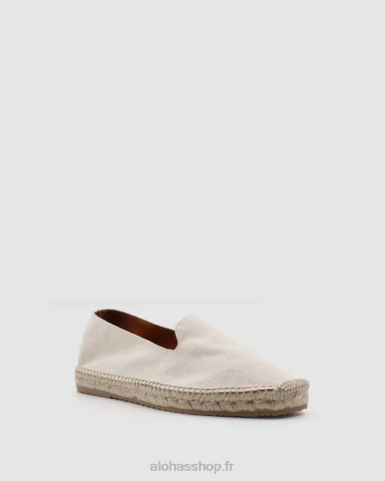 femmesP64N555 Alohas apoint - espadrilles en cuir blanc
