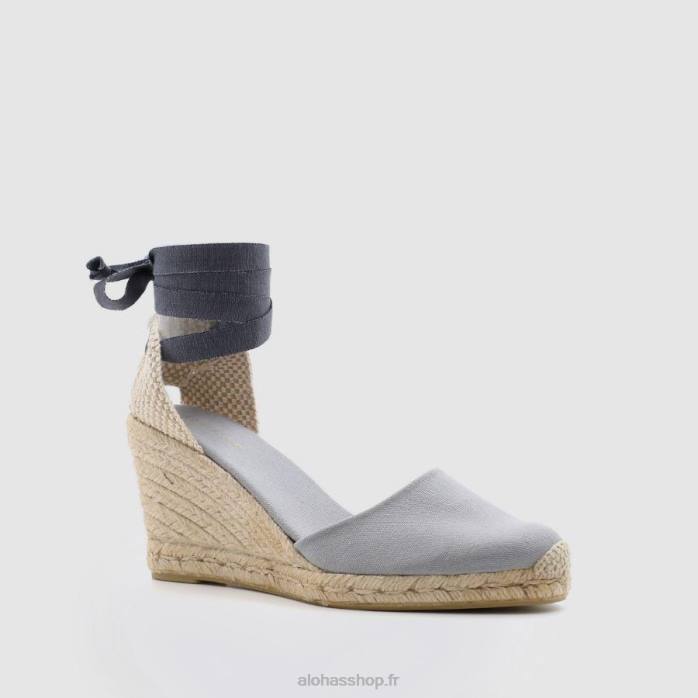 femmes gris P64N437 Alohas clara by day - espadrilles en toile grise
