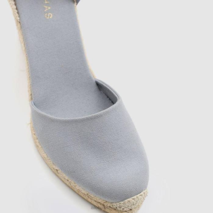 femmes gris P64N437 Alohas clara by day - espadrilles en toile grise