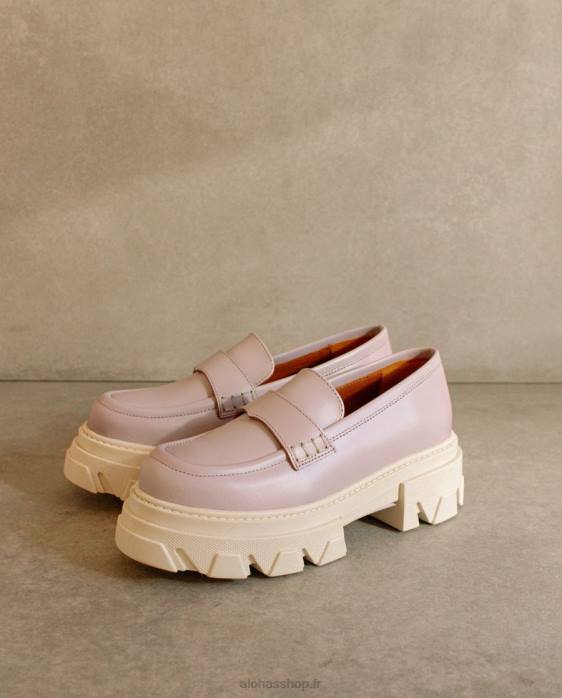 femmes mauve P64N32 Alohas trailblazer - mocassins en cuir violet
