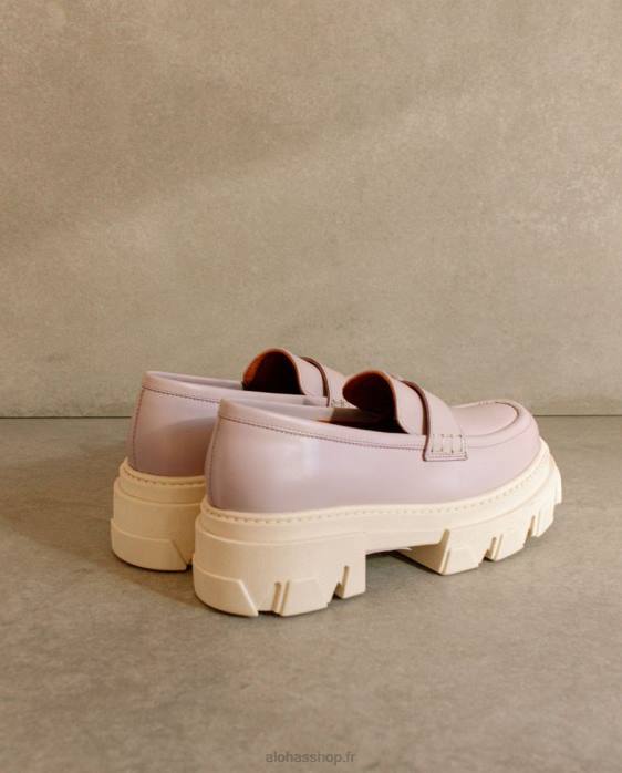 femmes mauve P64N32 Alohas trailblazer - mocassins en cuir violet
