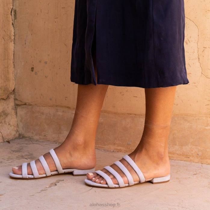 femmes lavande P64N501 Alohas cecile - mules en cuir violet