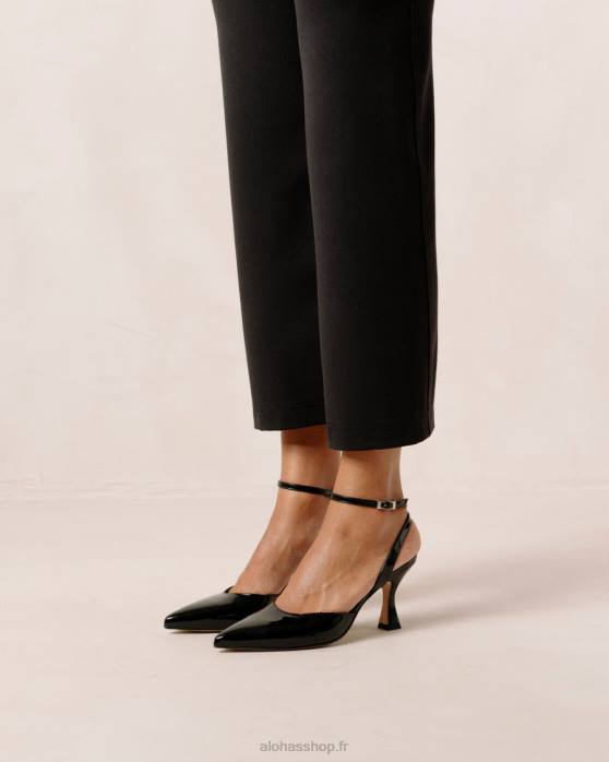 femmes noir onix P64N88 Alohas cendrillon onix - escarpins en cuir noir