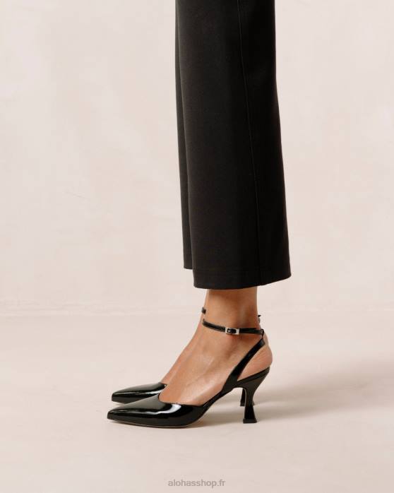 femmes noir onix P64N88 Alohas cendrillon onix - escarpins en cuir noir