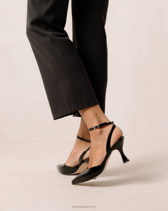 femmes noir onix P64N88 Alohas cendrillon onix - escarpins en cuir noir