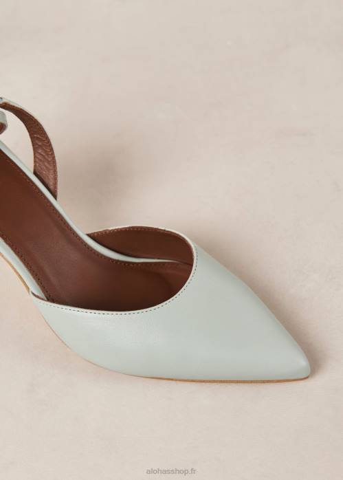 femmes verdoyant P64N79 Alohas cendrillon - escarpins en cuir vert