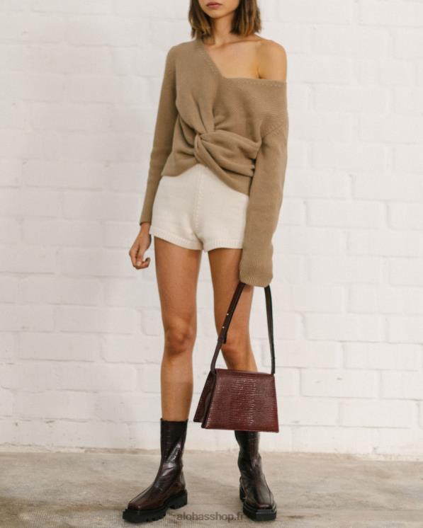 Alohas Women Nice - White Knit Shorts Off White 04X4R724