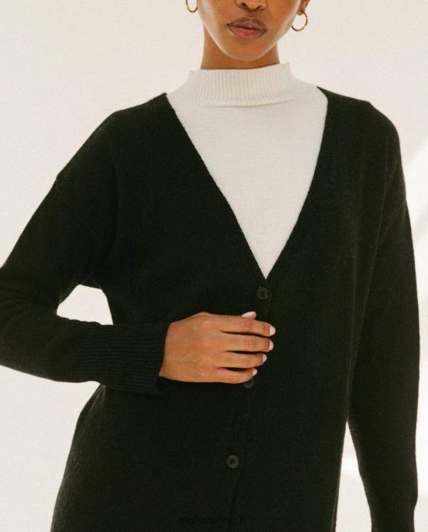 Alohas Women Pursuit - Black Knit Cardigan Black 04X4R717