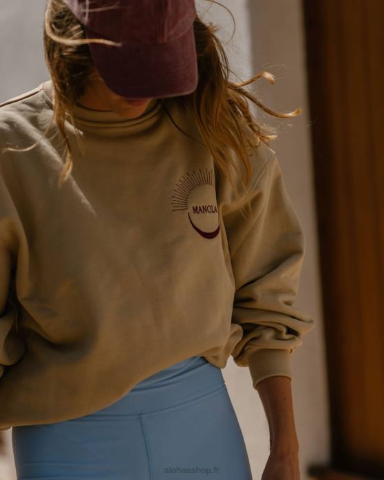femmesP64N613 Alohas âmes - sweat beige