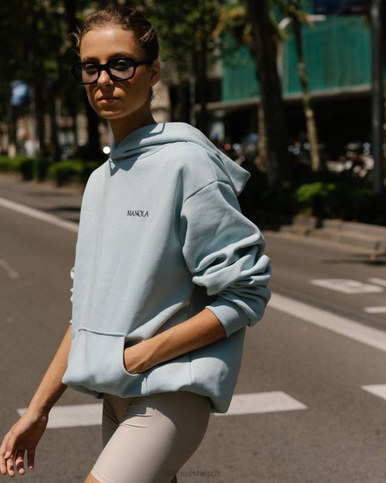 femmesP64N681 Alohas gabriela - sweat à capuche bleu