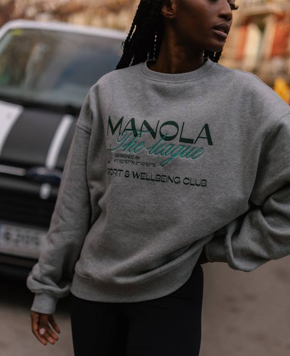 femmesP64N753 Alohas la ligue - sweat à capuche gris