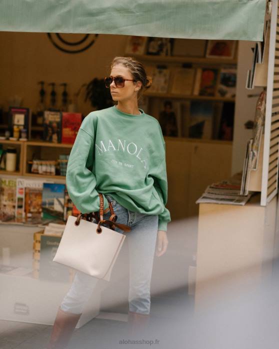 femmesP64N904 Alohas iconica - sweat vert