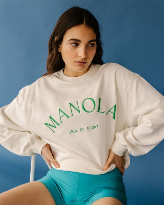 femmesP64N905 Alohas iconica - sweat-shirt beige à la noix de coco
