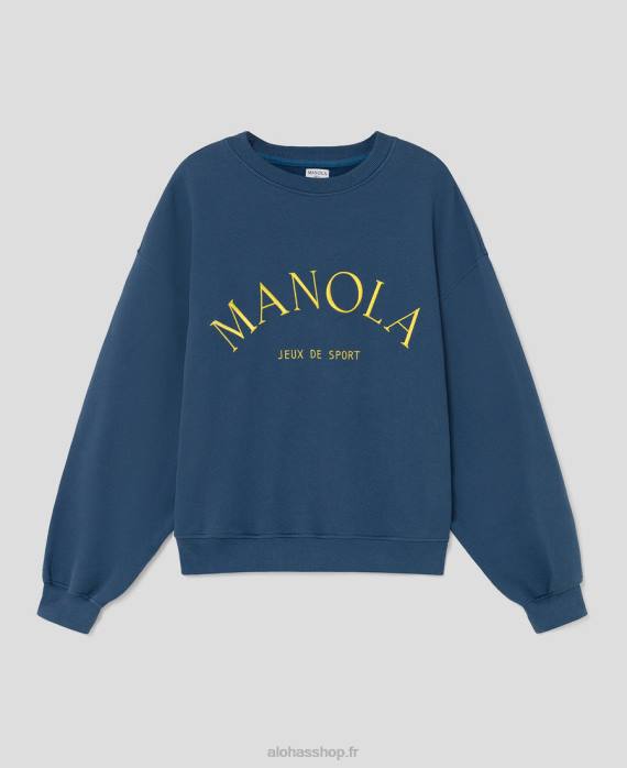 femmesP64N906 Alohas iconica - sweat bleu marine