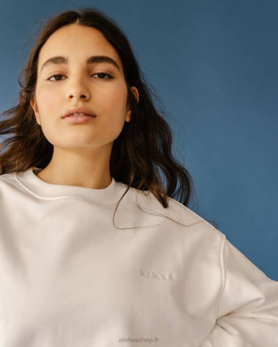 femmesP64N940 Alohas menina - pull en coton blanc