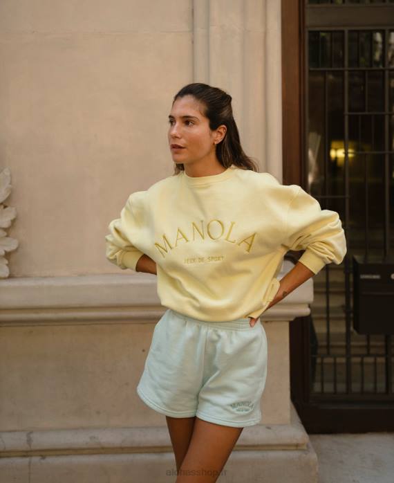 femmesP64N945 Alohas iconica - sweat-shirt en coton jaune