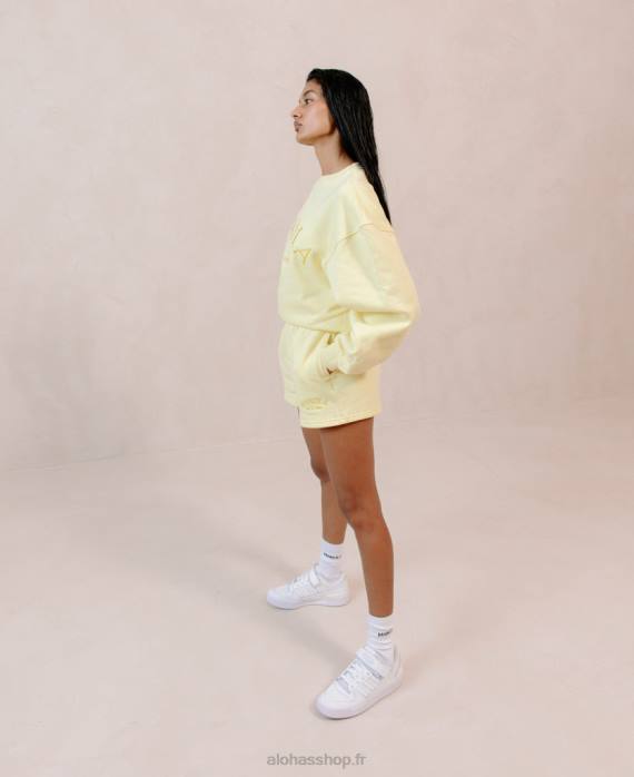 femmesP64N945 Alohas iconica - sweat-shirt en coton jaune