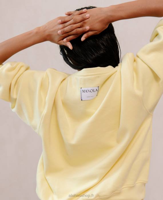 femmesP64N945 Alohas iconica - sweat-shirt en coton jaune