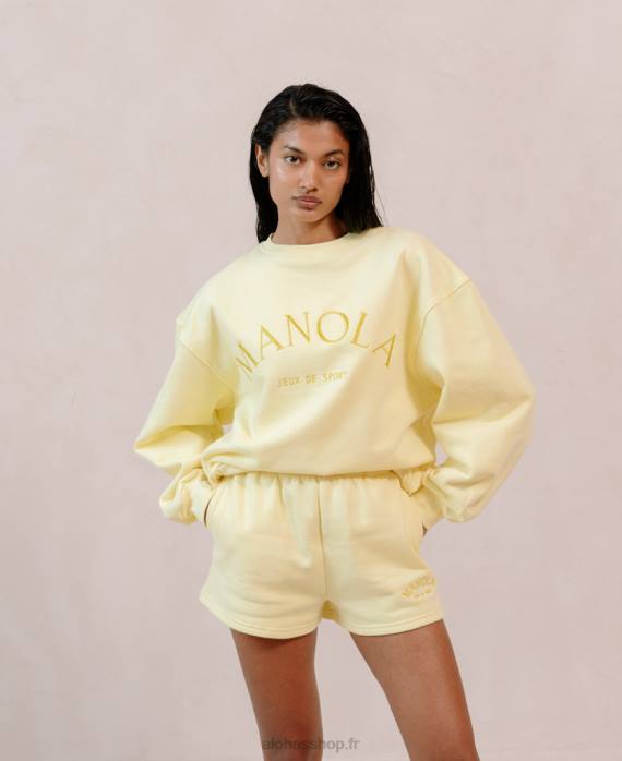 femmesP64N945 Alohas iconica - sweat-shirt en coton jaune