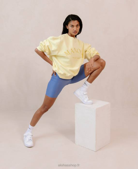 femmesP64N945 Alohas iconica - sweat-shirt en coton jaune