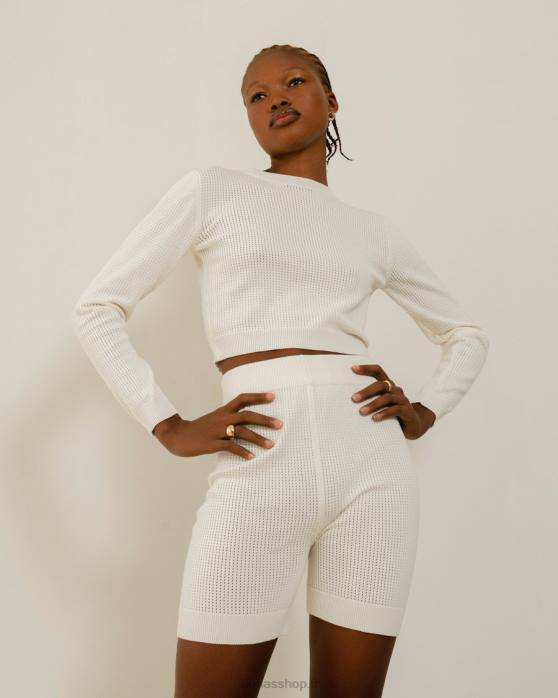 femmes Ivoire P64N744 Alohas roy - haut en maille blanc
